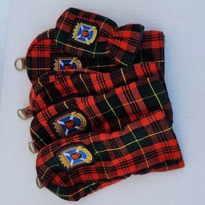 ST. ANDREWS SET OF SCOTTISH WOOL GOLF CLUB HEADCOVERS